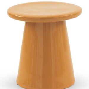 TABURETE / AUXILIAR CERAMICA COLOR NARANJA  Gabar