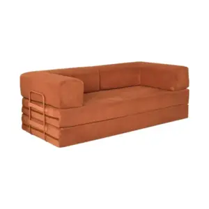 SOFA CAMA AGNES 90X200 TERRACOTA