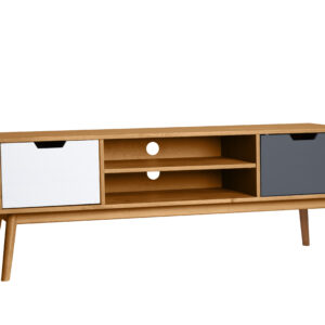 MUEBLE TV CUSCO 2P CERA/GRIS T-BLANCO