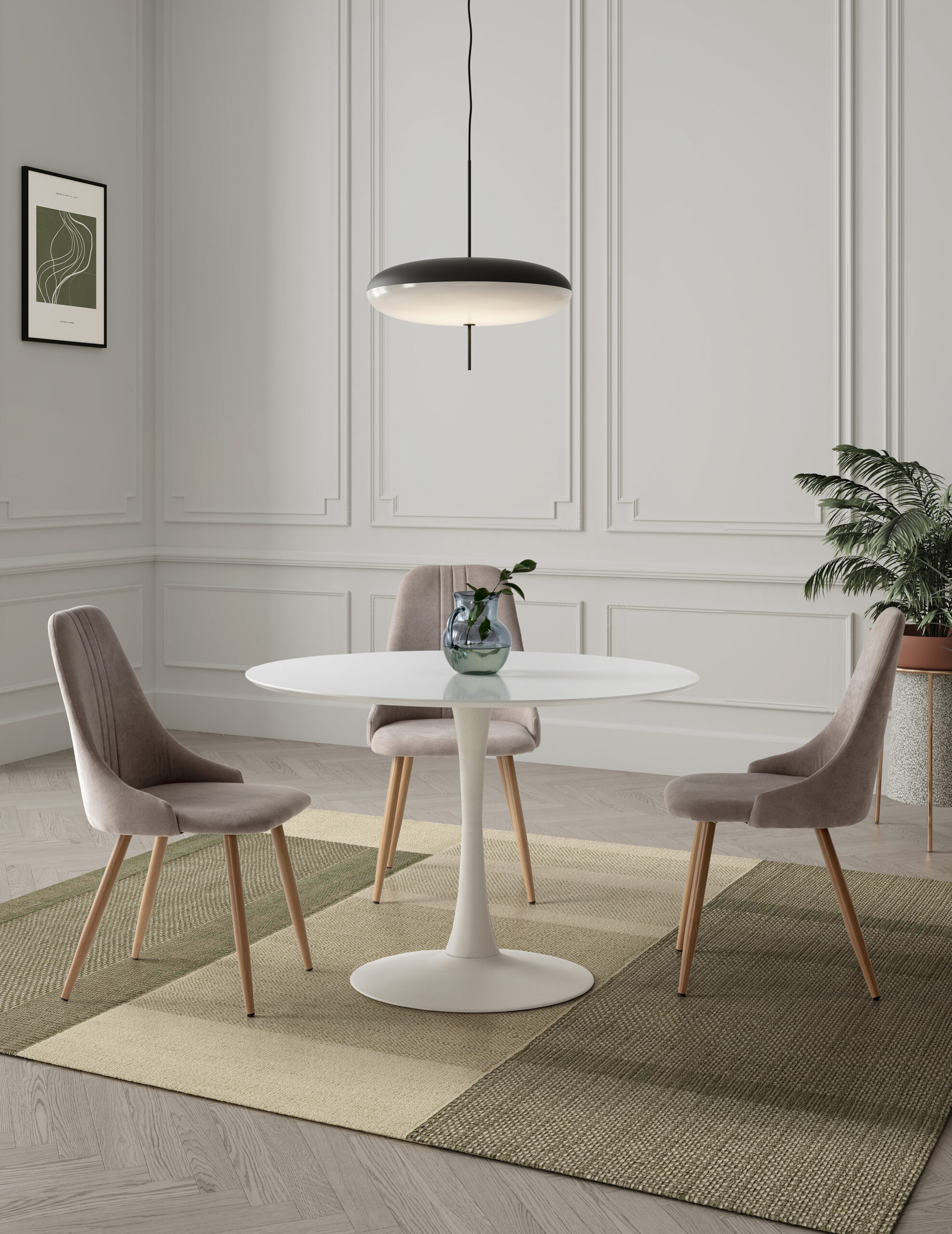 MESA REDON. ODA 110CM BLANCO - Imagen 3