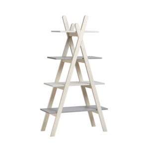 ESTANTERIA SIA 4E BLANCO/GRIS CLARO/GRIS OSCURO