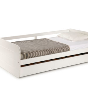 CAMA NIDO REDONA 90CM BLANCO C/SMA