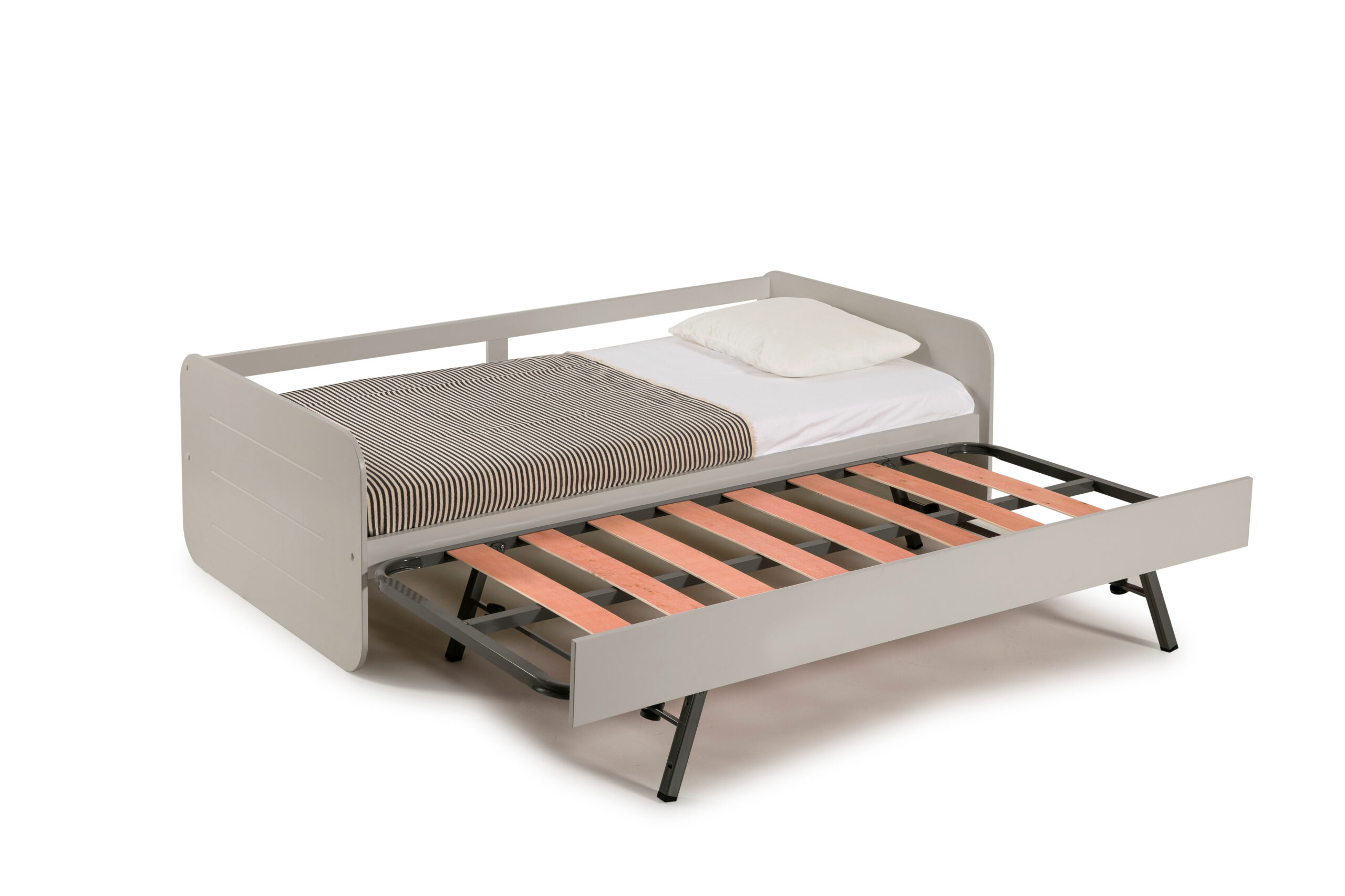 CAMA NIDO REDONA 90CM GRIS C/SMA - Imagen 2