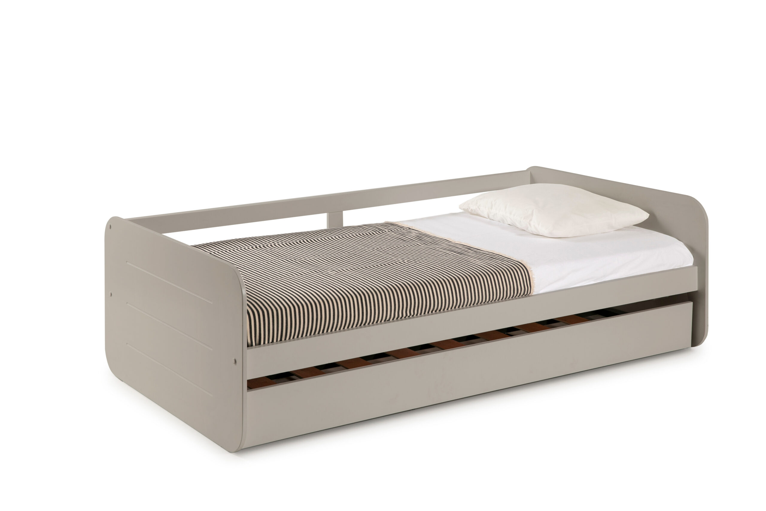 CAMA NIDO REDONA 90CM GRIS C/SMA