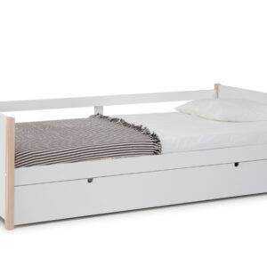 CAMA NIDO KIARA 90X190 BLANCO/CERA BLANCA C/SMA