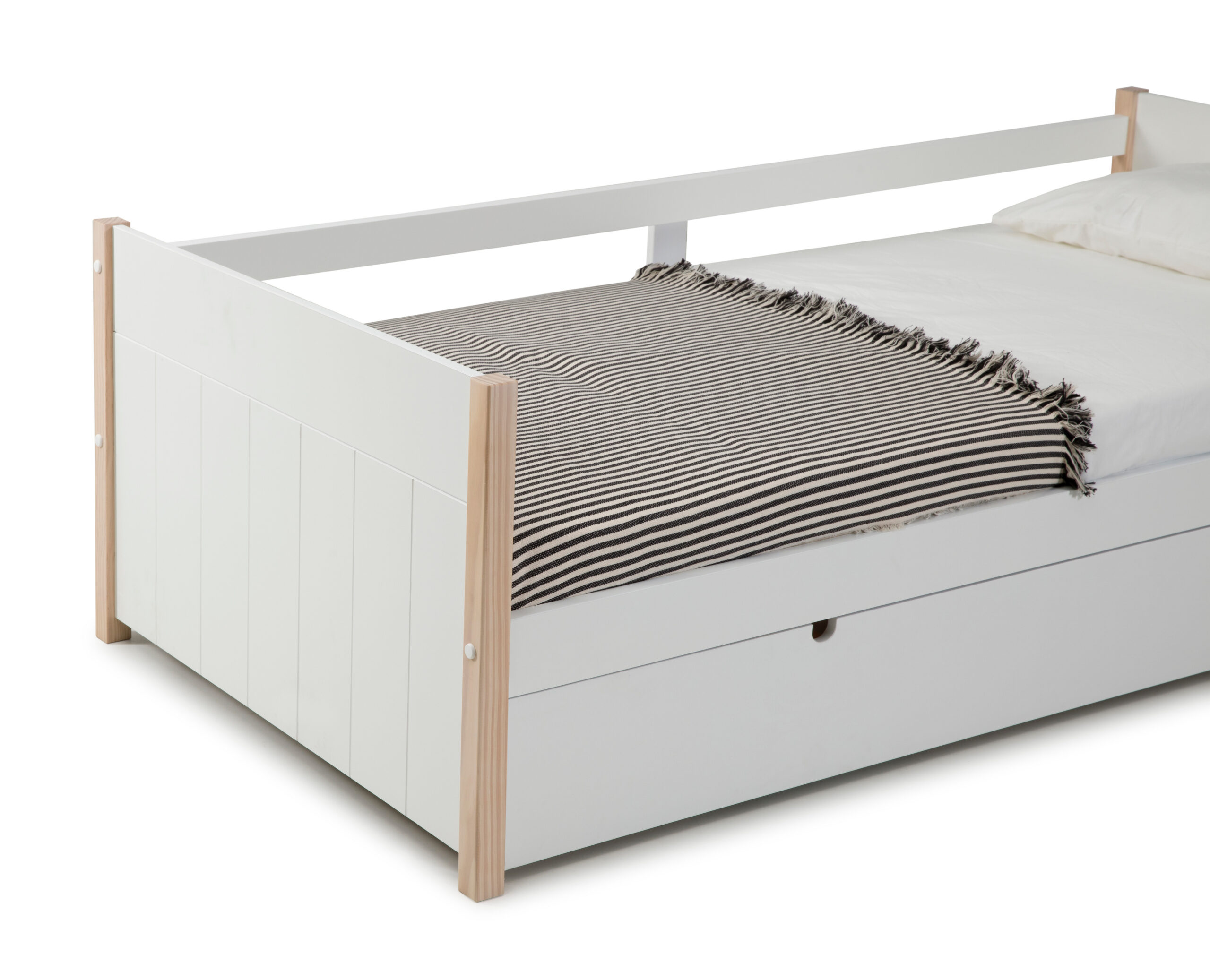 CAMA NIDO KIARA 90X190 BLANCO/CERA BLANCA C/SMA - Imagen 5