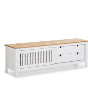 MUEBLE TV BRUNA 1PTACORR/2C CERA/BLANCO LAV