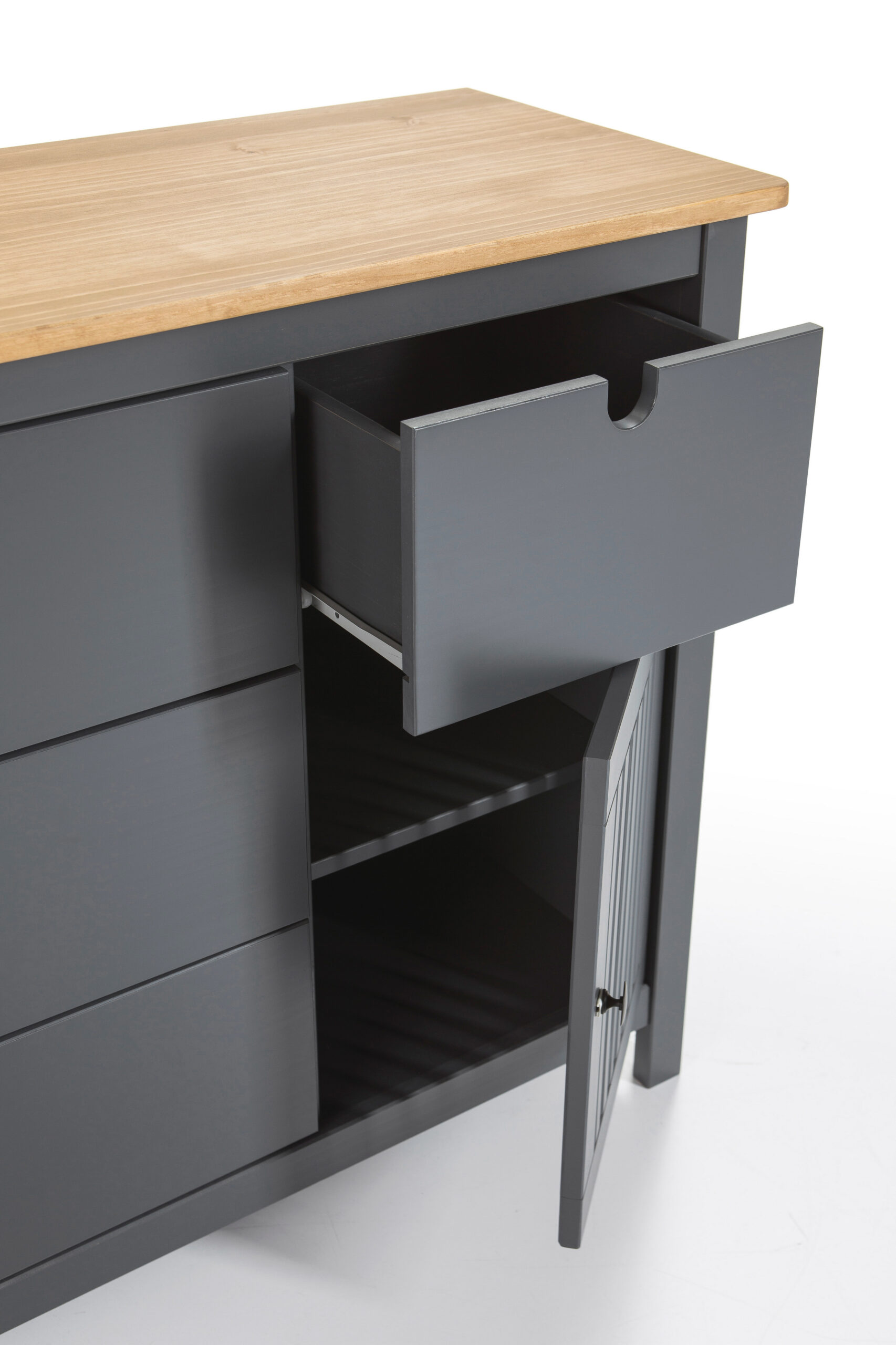 COMODA BRUNA 3C1c1P CERA/GRIS ANTRACITA - Imagen 8