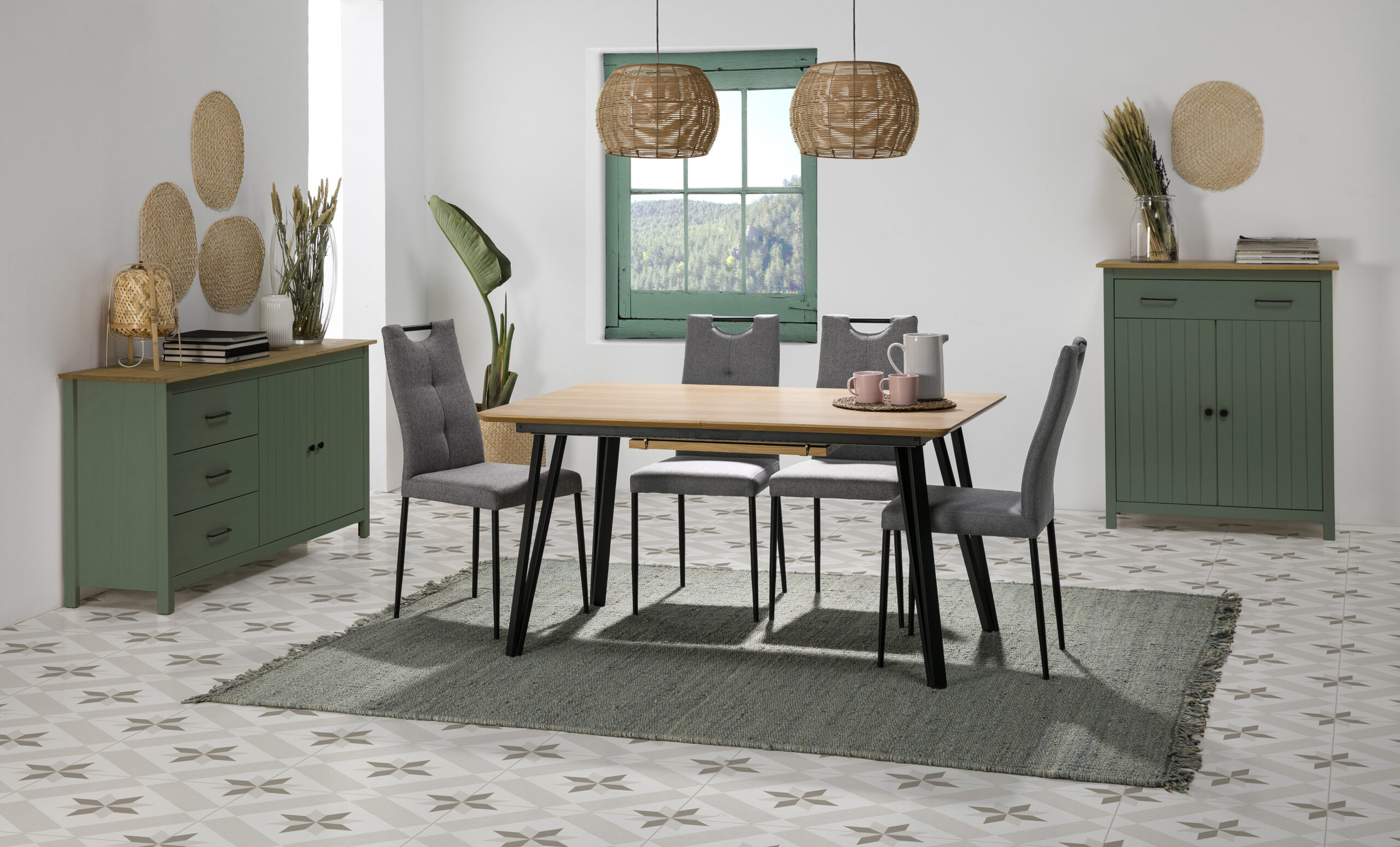 MUEBLE AUX. MIRANDA 2P1C VERDE 5615/CERA - Imagen 3