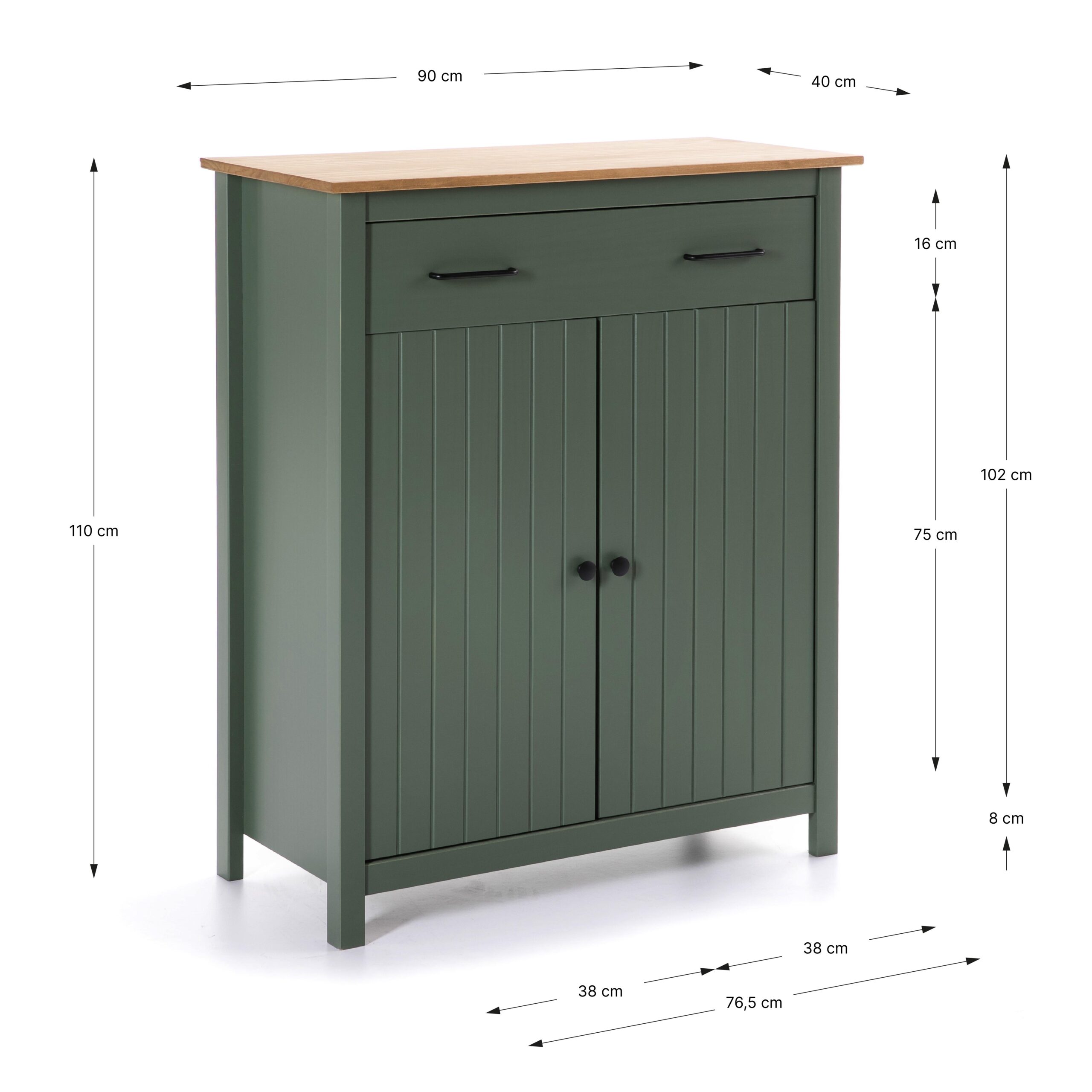 MUEBLE AUX. MIRANDA 2P1C VERDE 5615/CERA - Imagen 4