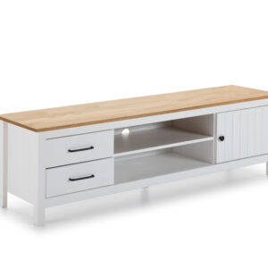 MUEBLE TV MIRANDA 1P2H2C BLANCO/CERA