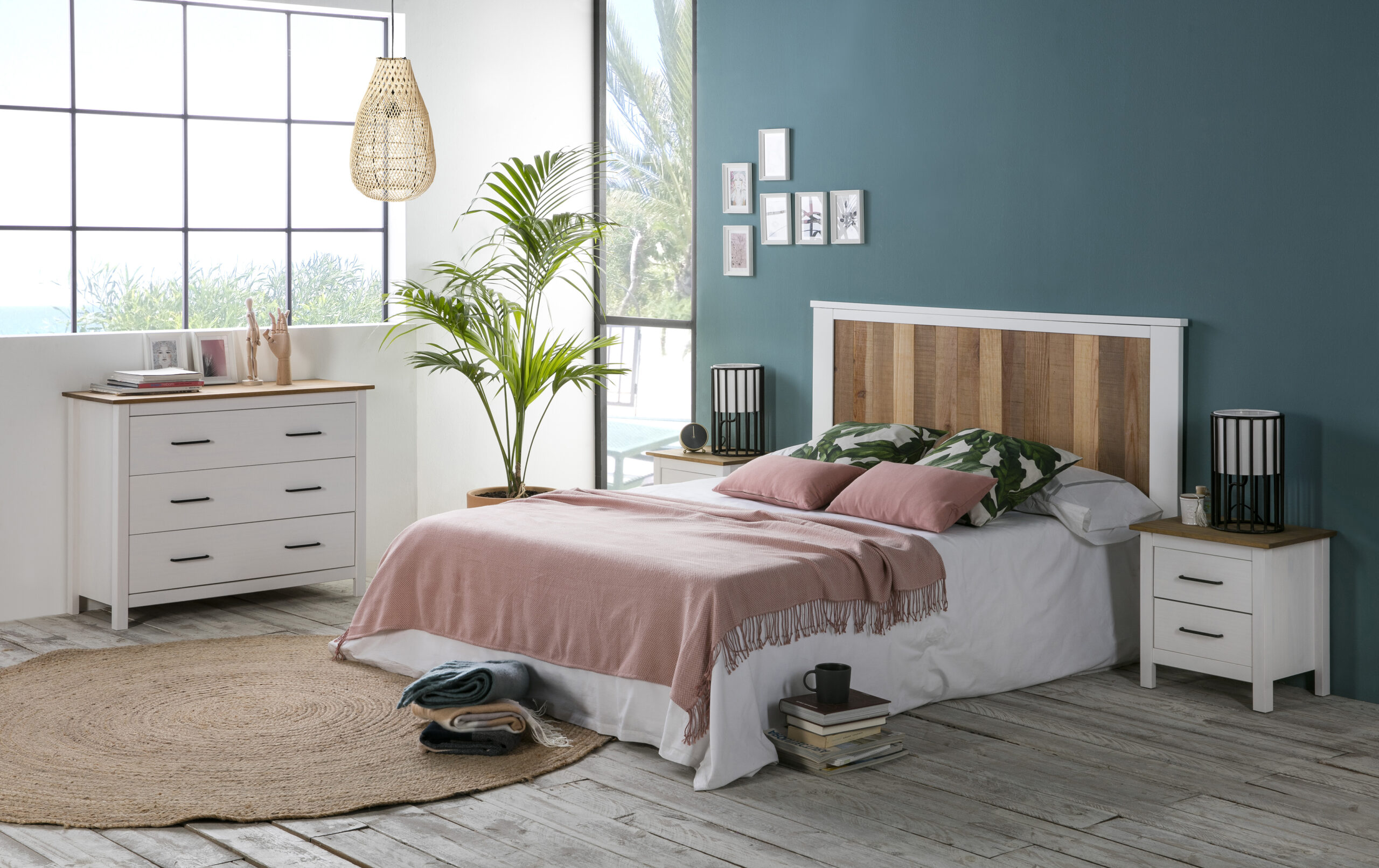 COMODA MIRANDA 3C BLANCO/CERA - Imagen 3