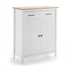 MUEBLE AUX. MIRANDA 2P1C BLANCO/CERA