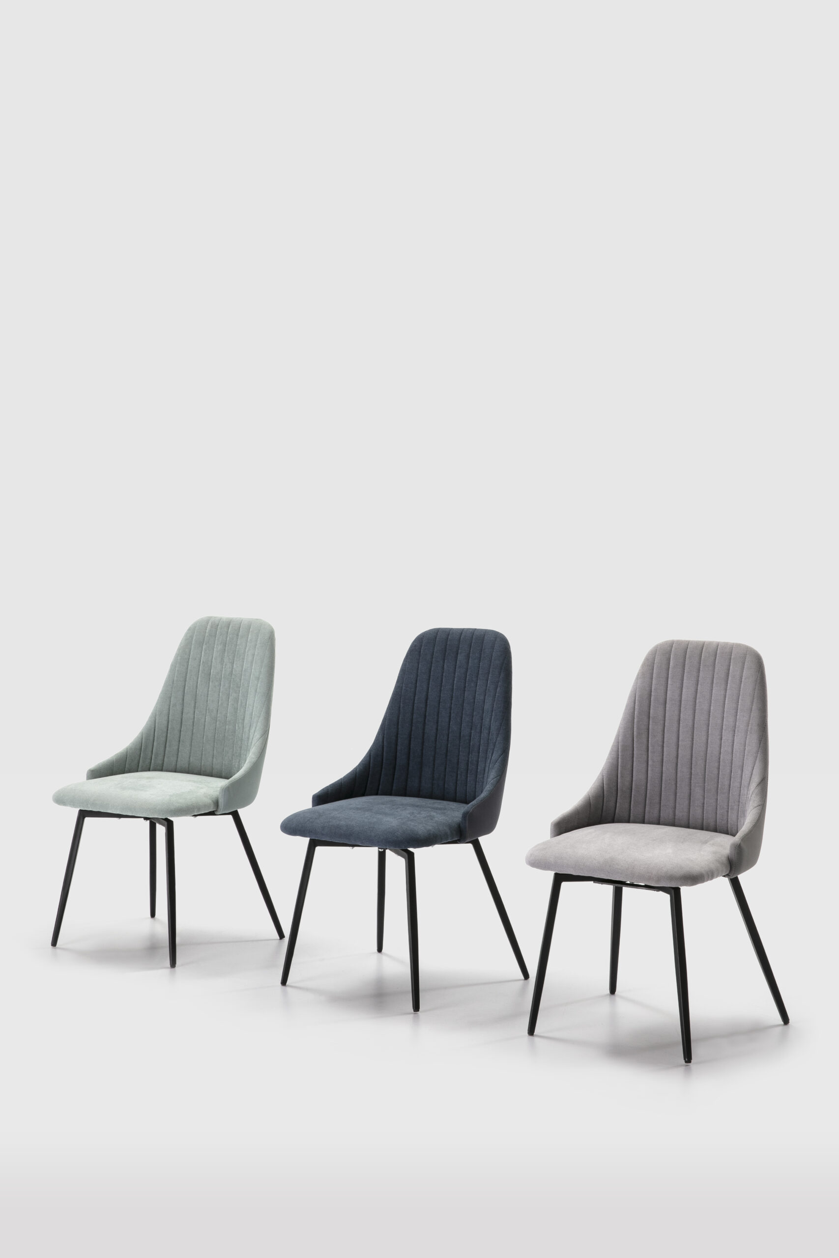 SILLA ELMA GIRATORIO TURQUESA/PATAS NEGRAS 2P/CAJA - Imagen 2