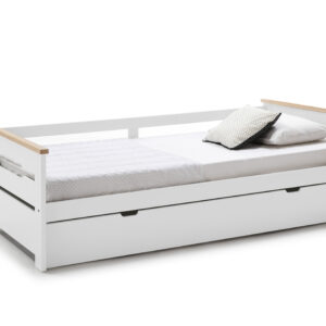 CAMA NIDO ELISA-3 90CM BLANCO/CERA BLANCA C/SMA