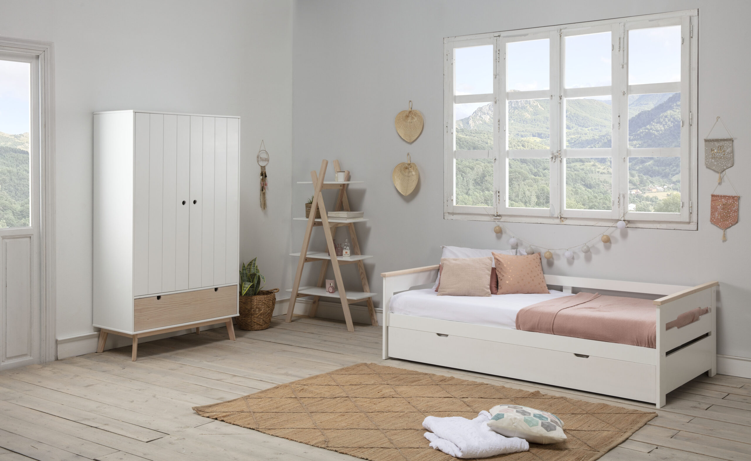 CAMA NIDO ELISA-3 90CM BLANCO/CERA BLANCA C/SMA - Imagen 3