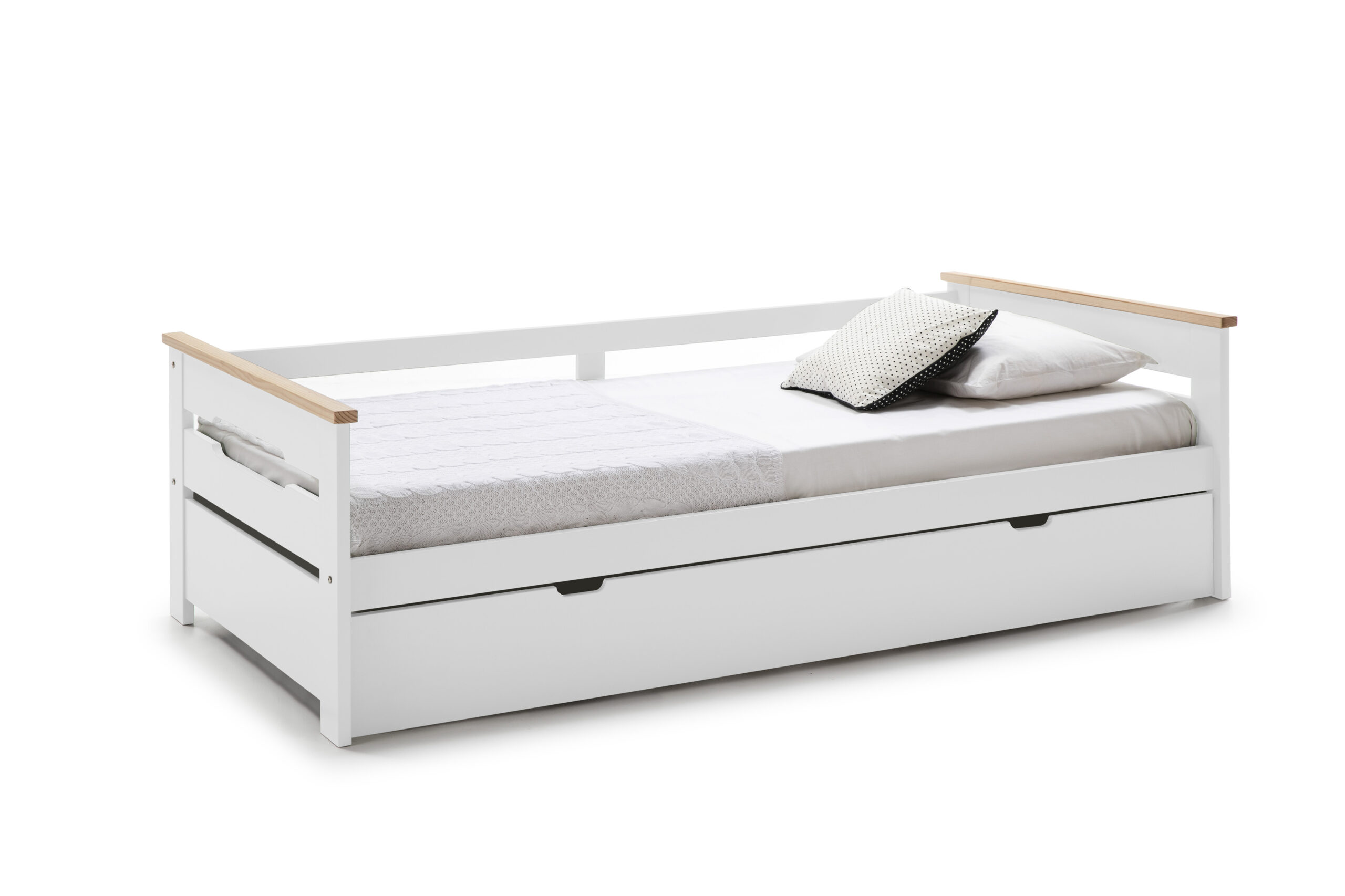 CAMA NIDO ELISA-3 90CM BLANCO/CERA BLANCA C/SMA