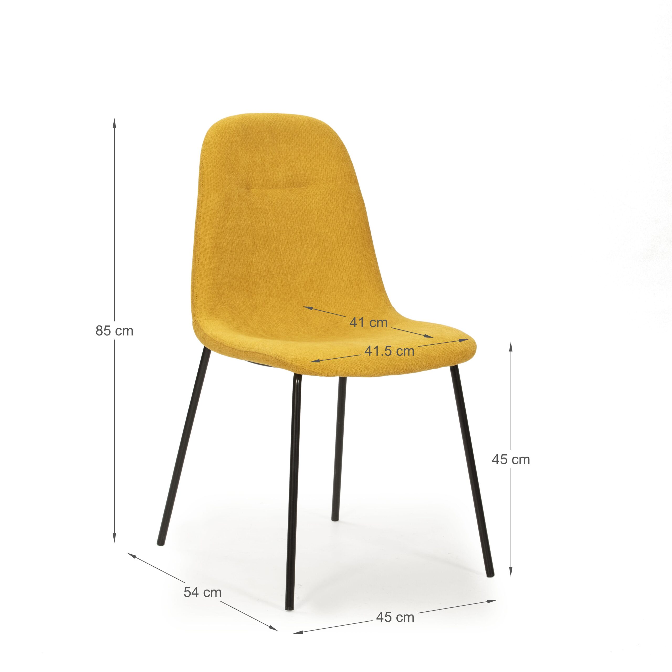SILLA RENNE AMARILLO 4P/CAJA - Imagen 2