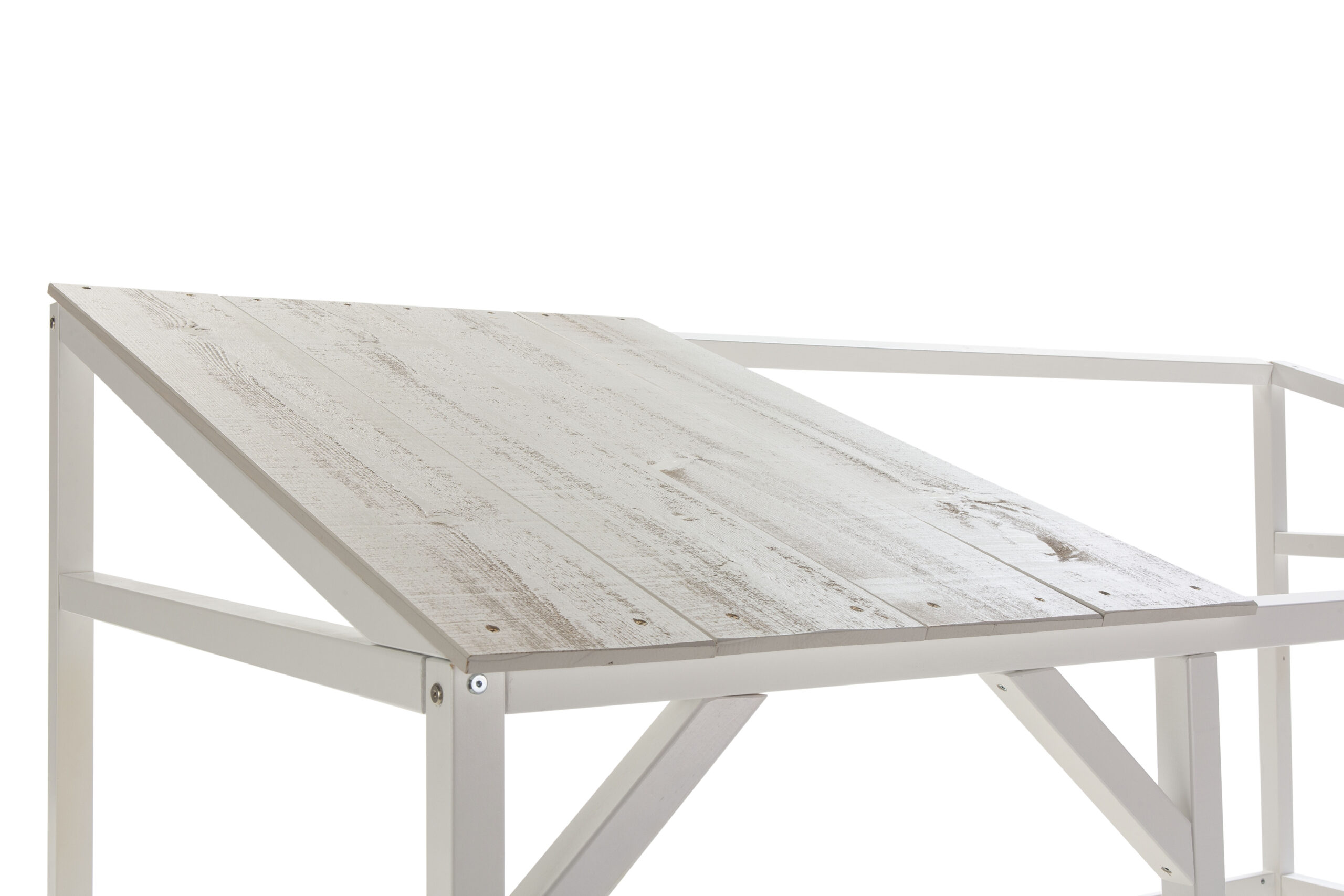 CAMA CABAÑA AMON 90X200 BLANCO/BLANCO RUSTICO - Imagen 5