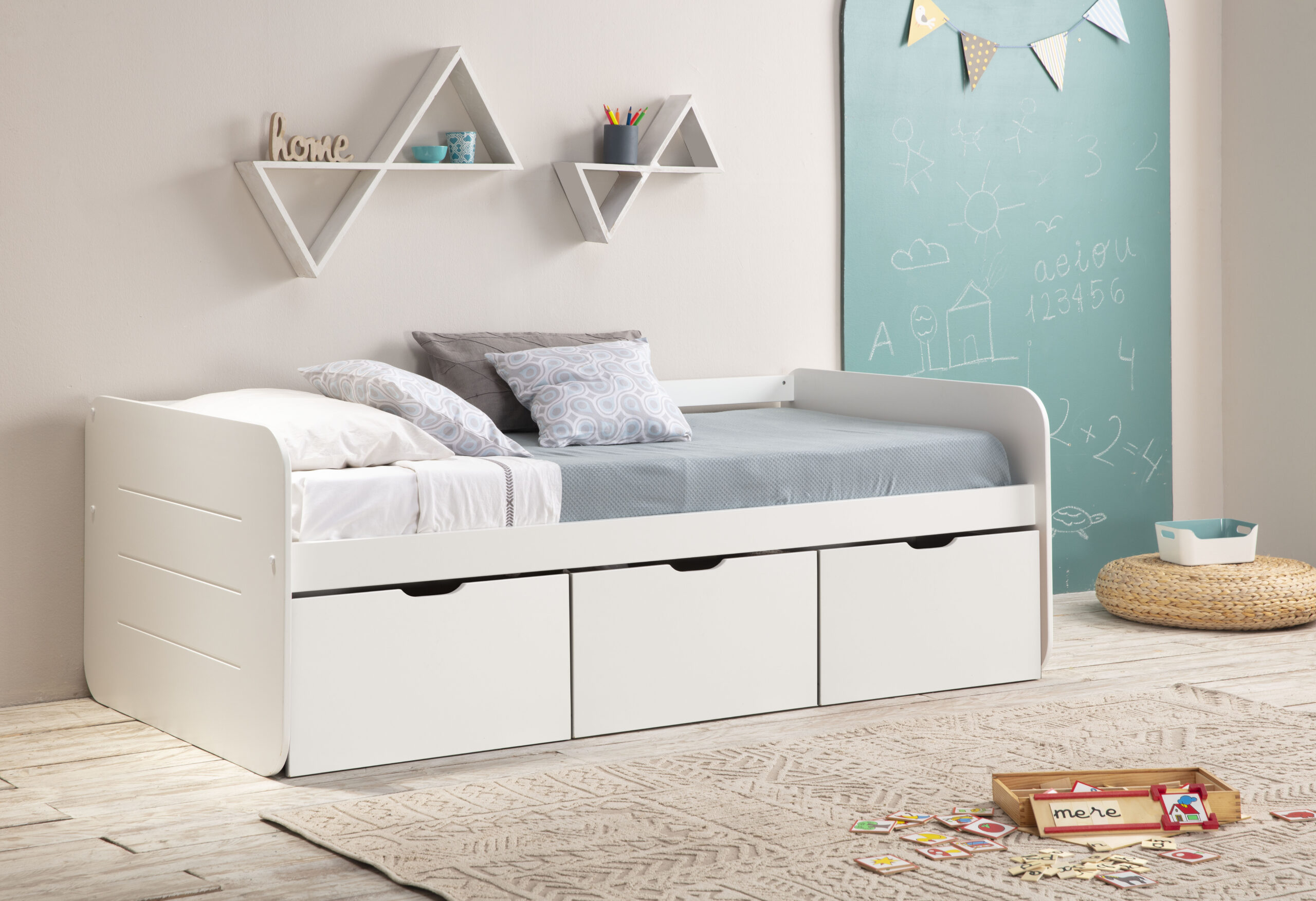 CAMA ABBOTT 3C 90CM BLANCO - Imagen 3