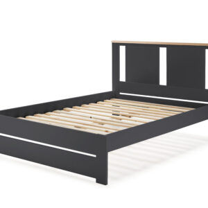 CAMA ENARA 140X190 ANTRACITA/ROBLE C/SM