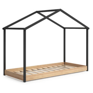 CAMA CABAÑA MONTESSORI ARTHUR 90X200 ANTRACITA/ROB