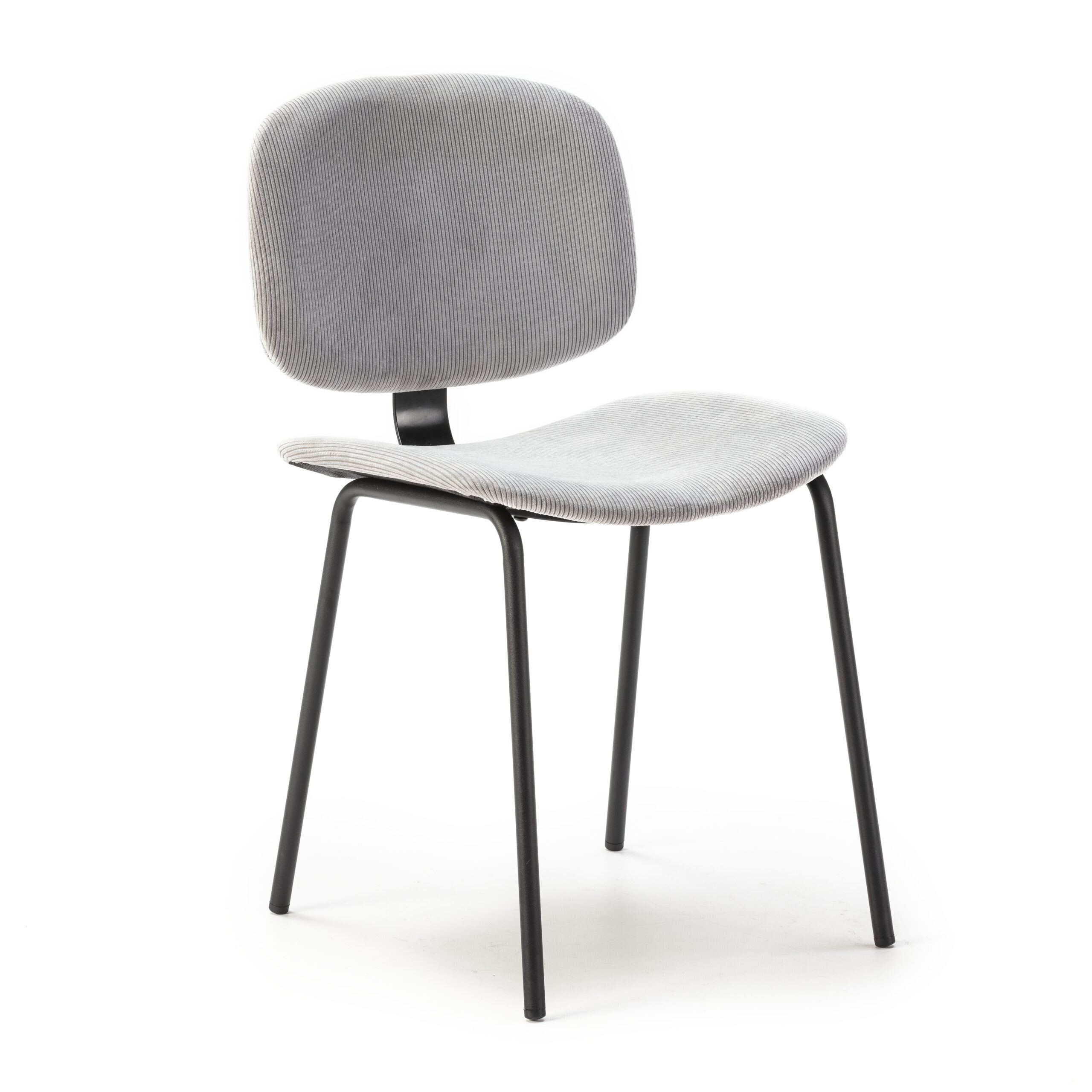 SILLA ARUS GRIS/PATA NEGRA 2P/CAJA