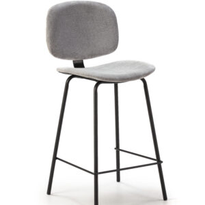 TABURETE ARUS 65CM GRIS/PATA NEGRA 2P/CAJA