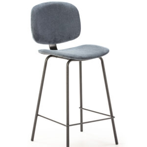 TABURETE ARUS 65CM AZUL/PATA NEGRA 2P/CAJA