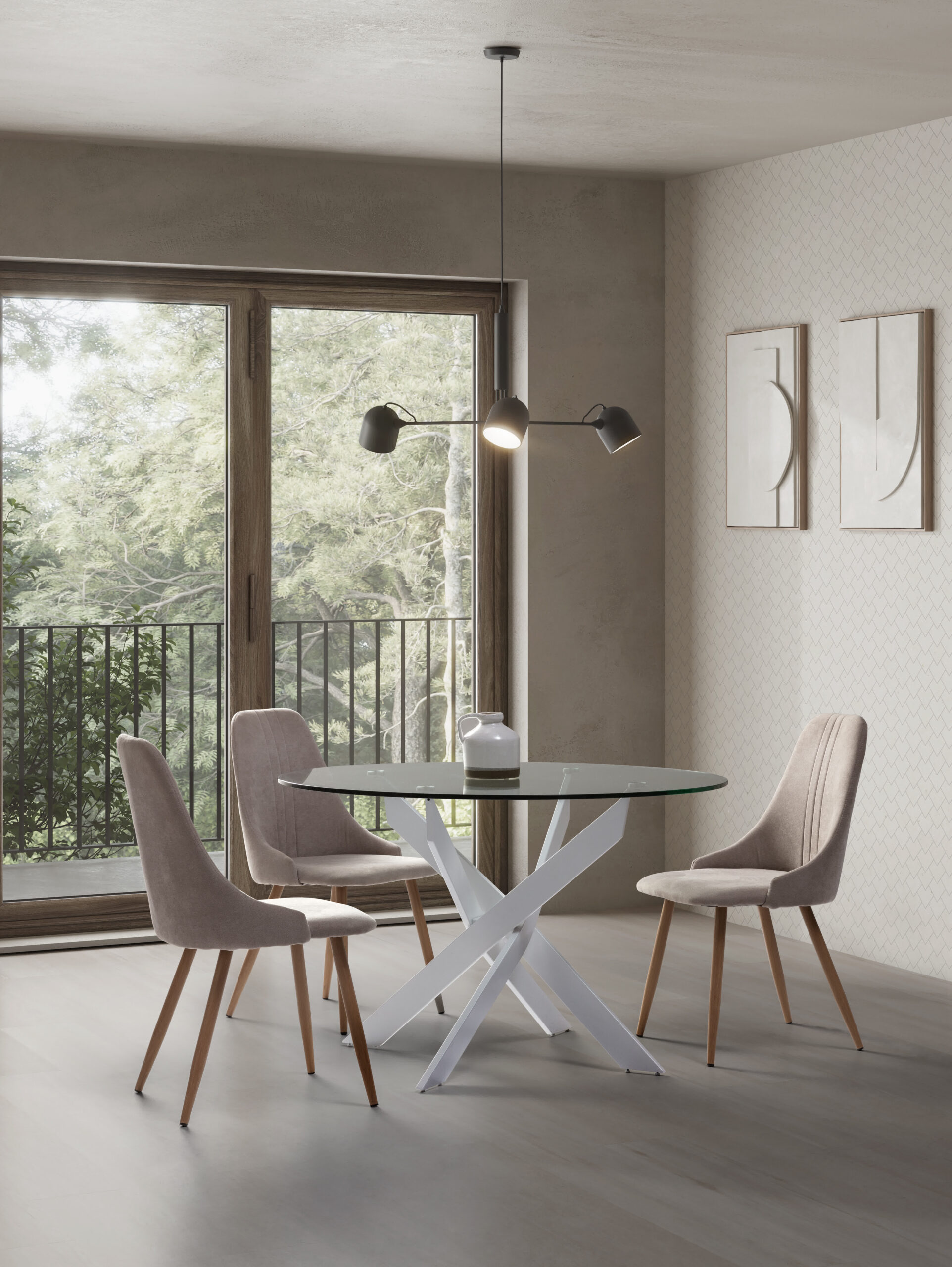 SILLA SEUL BEIGE 4P/CAJA - Imagen 3