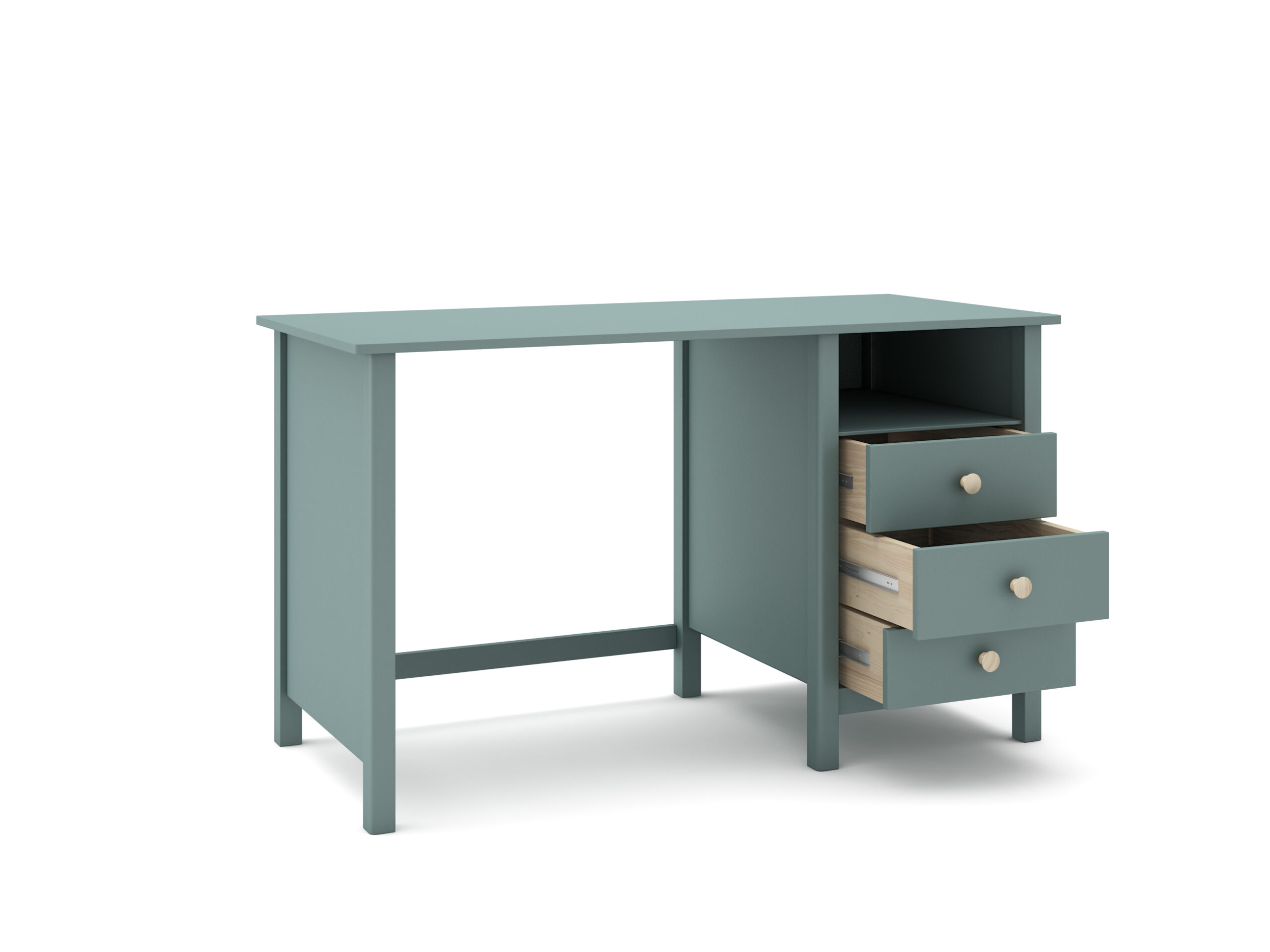 ESCRITORIO MAX 3C1H VERDE PETRÓLEO - Imagen 11