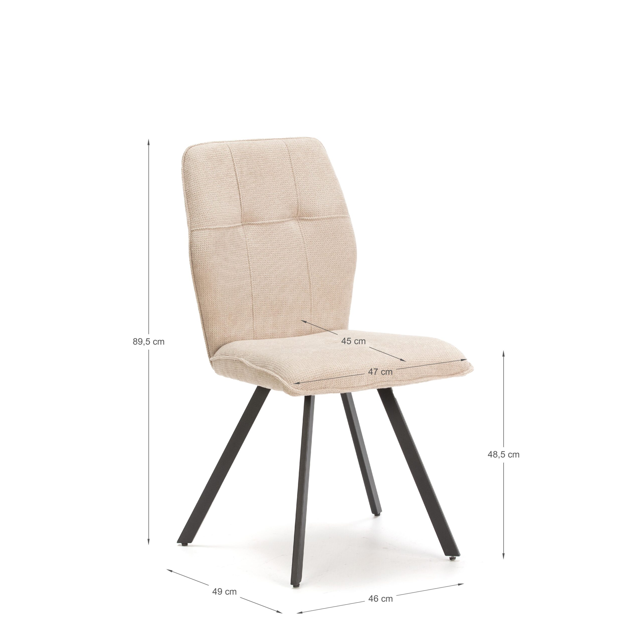 SILLA MERY BEIGE 4P/CAJA - Imagen 4