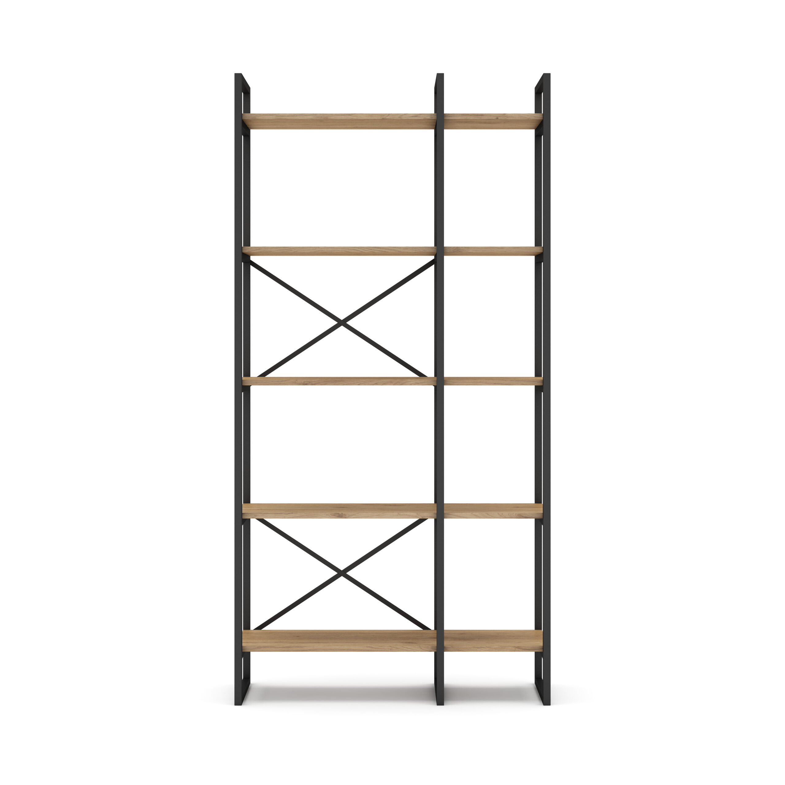 ESTANTERIA DUSAN 87.5CM SEPET/METAL NEGRO 5 ESTANT - Imagen 10