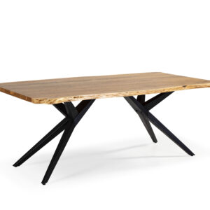 MESA RECT. MUDRI 200CM ACACIA PATA METAL
