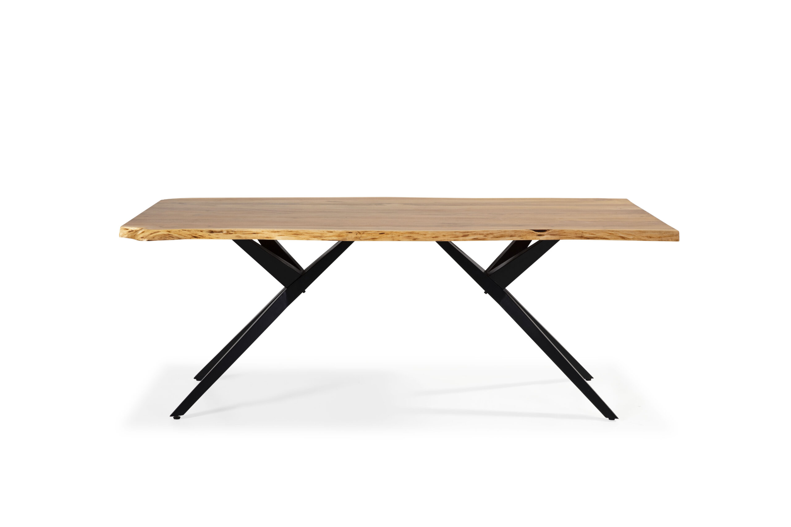 MESA RECT. MUDRI 200CM ACACIA PATA METAL - Imagen 10