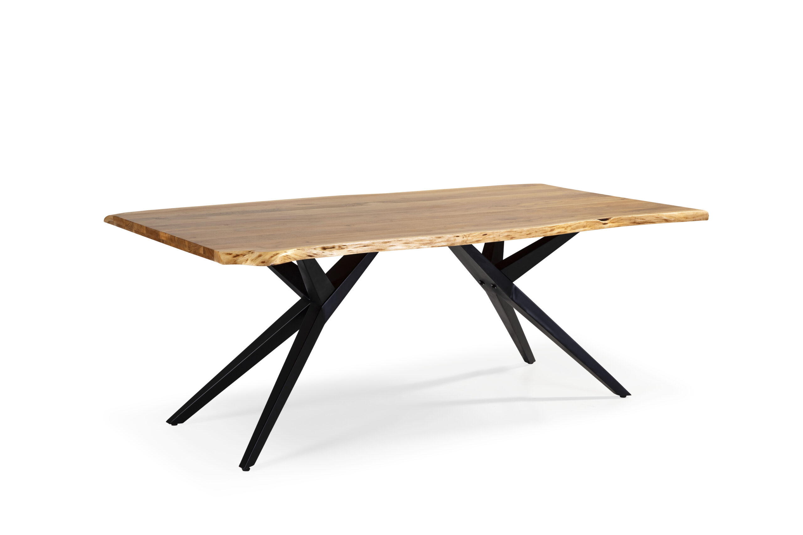 MESA RECT. MUDRI 200CM ACACIA PATA METAL