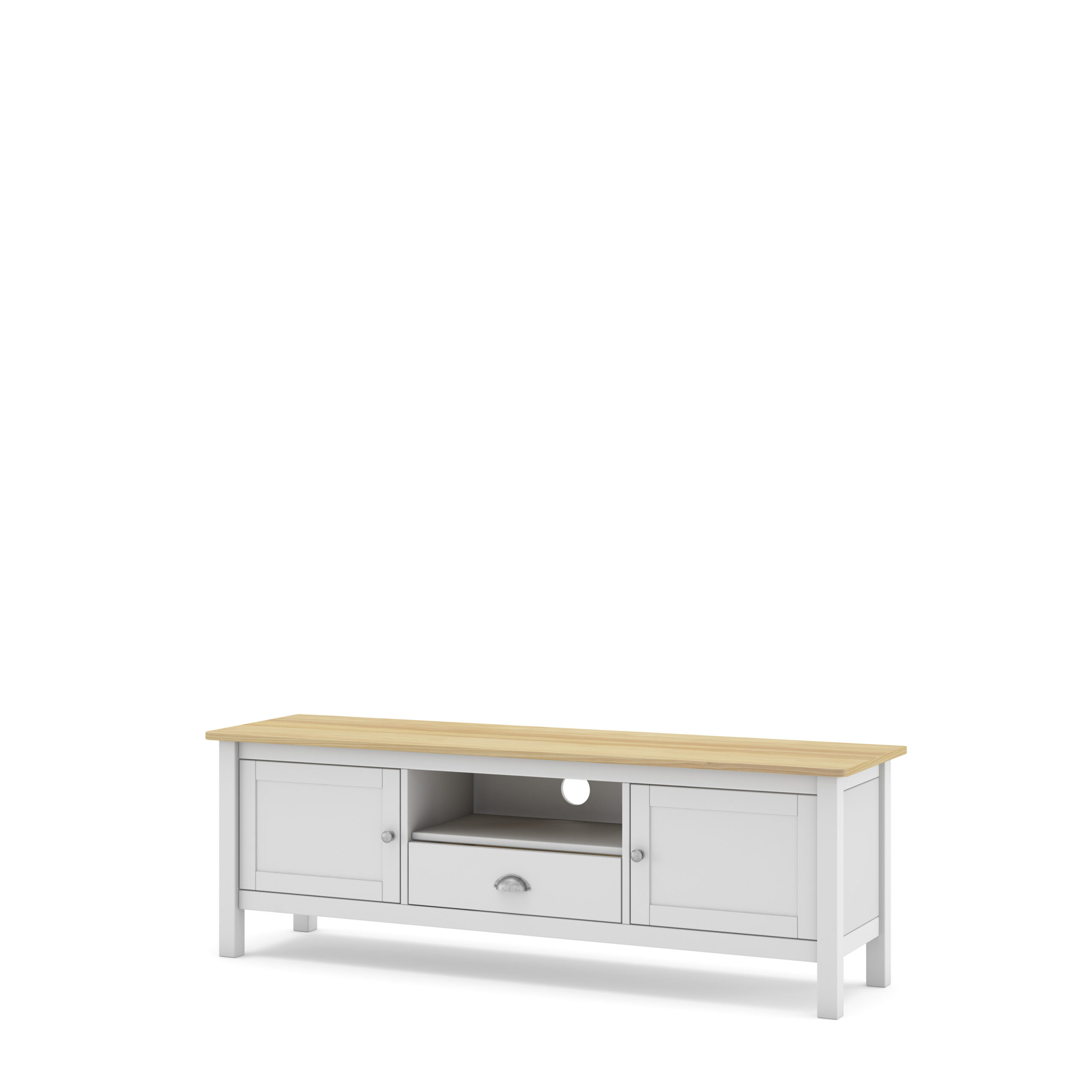 MUEBLE TV MISTI 2P1C1H BLANCO/ROBLE - Imagen 5
