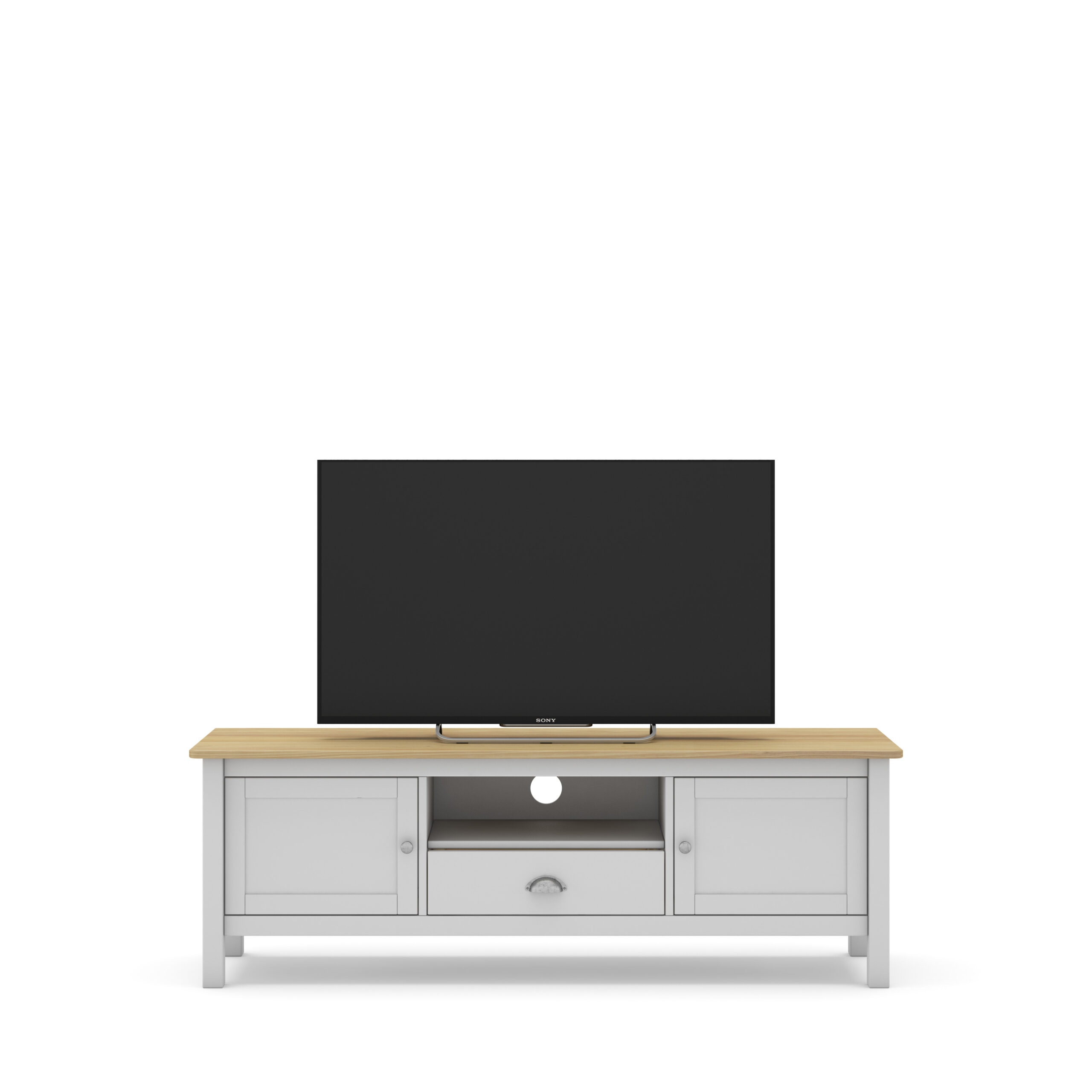 MUEBLE TV MISTI 2P1C1H BLANCO/ROBLE - Imagen 6