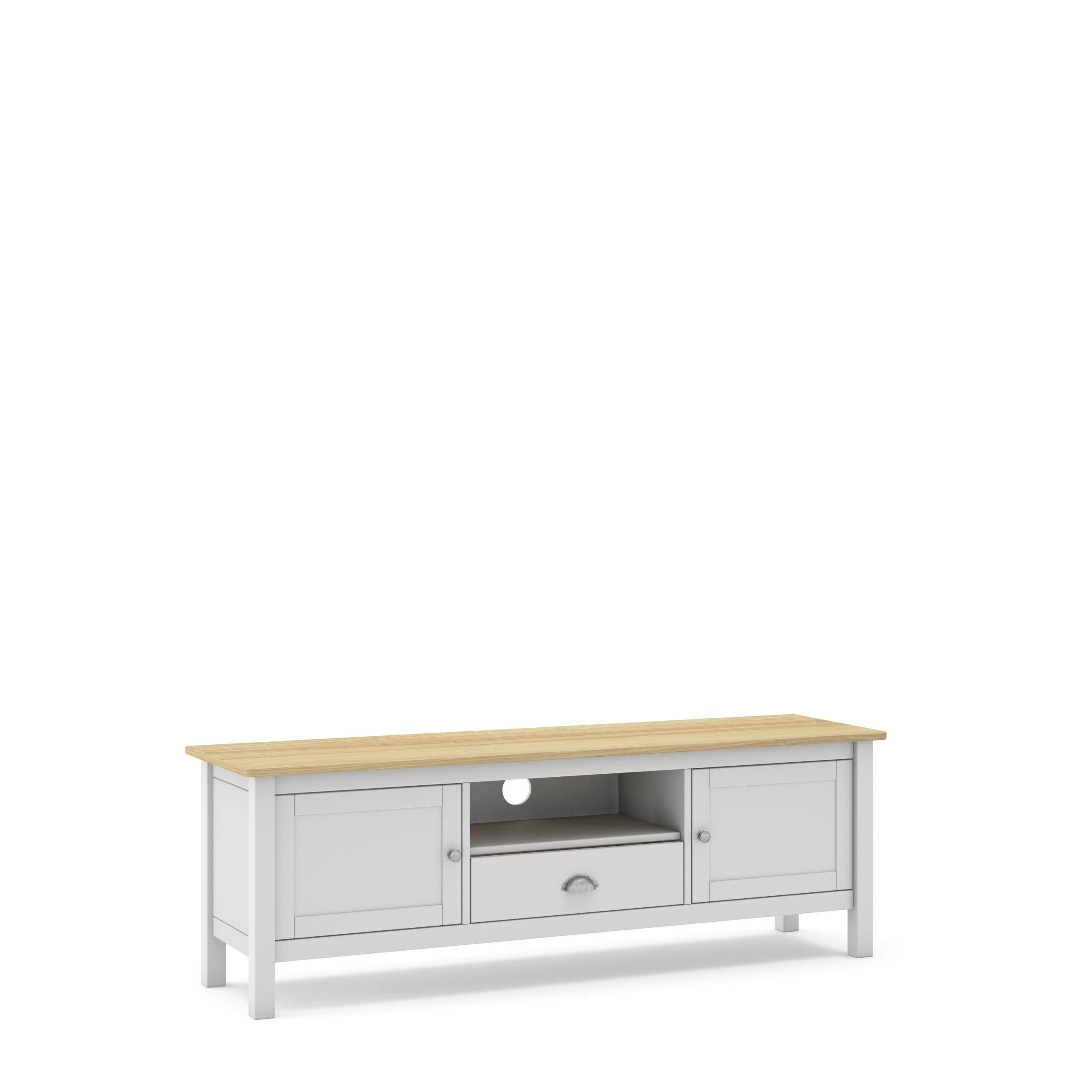 MUEBLE TV MISTI 2P1C1H BLANCO/ROBLE