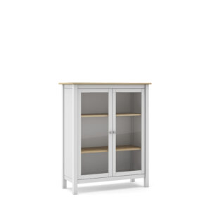 VITRINA MISTI 2P BLANCO/ROBLE