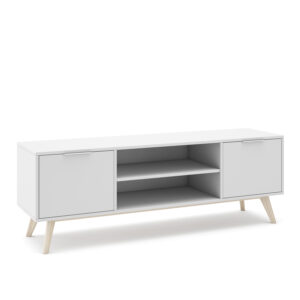 MUEBLE TV CAMPUS 2P2H BLANCO/CERA BLANCA