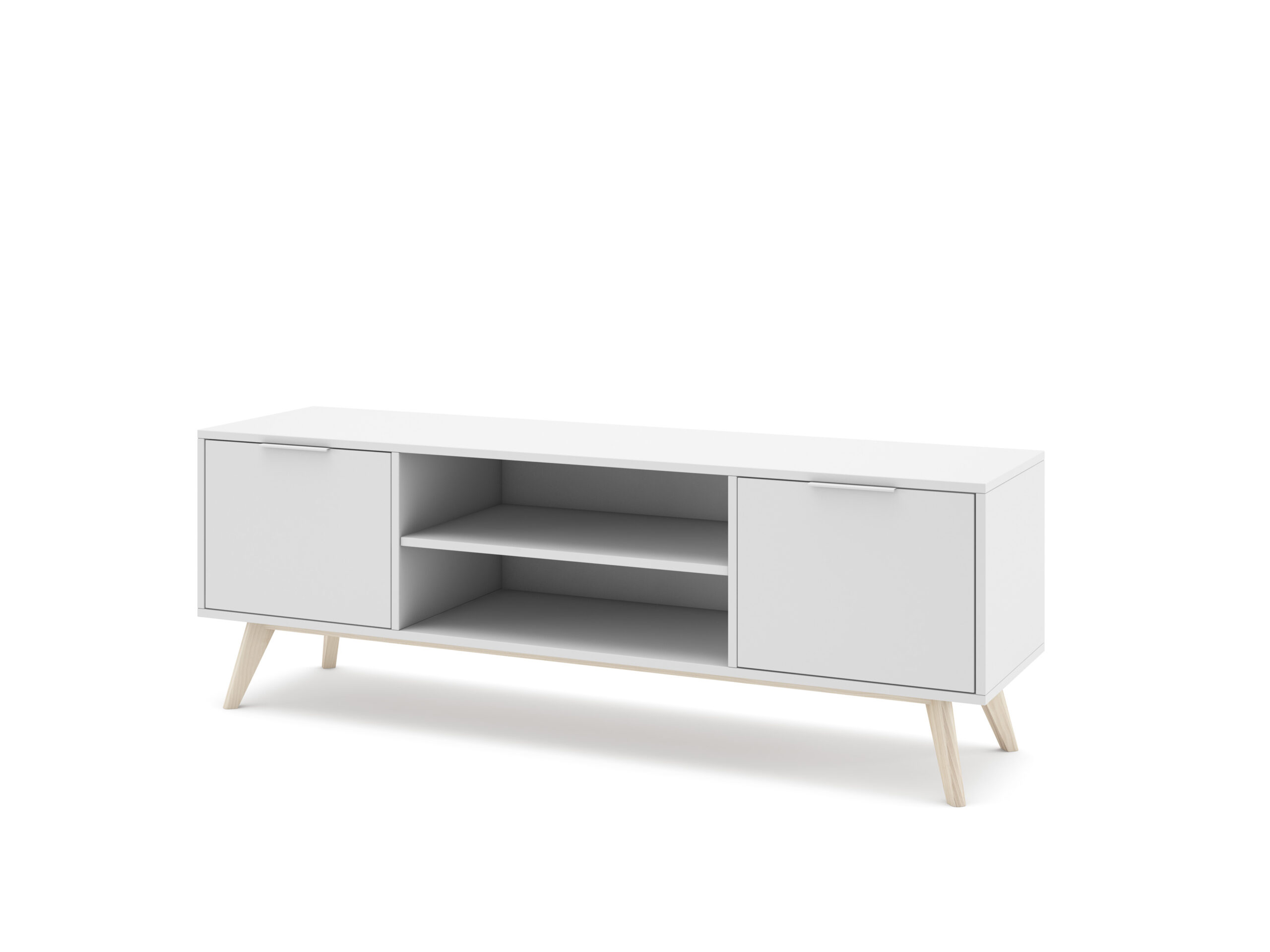 MUEBLE TV CAMPUS 2P2H BLANCO/CERA BLANCA - Imagen 5