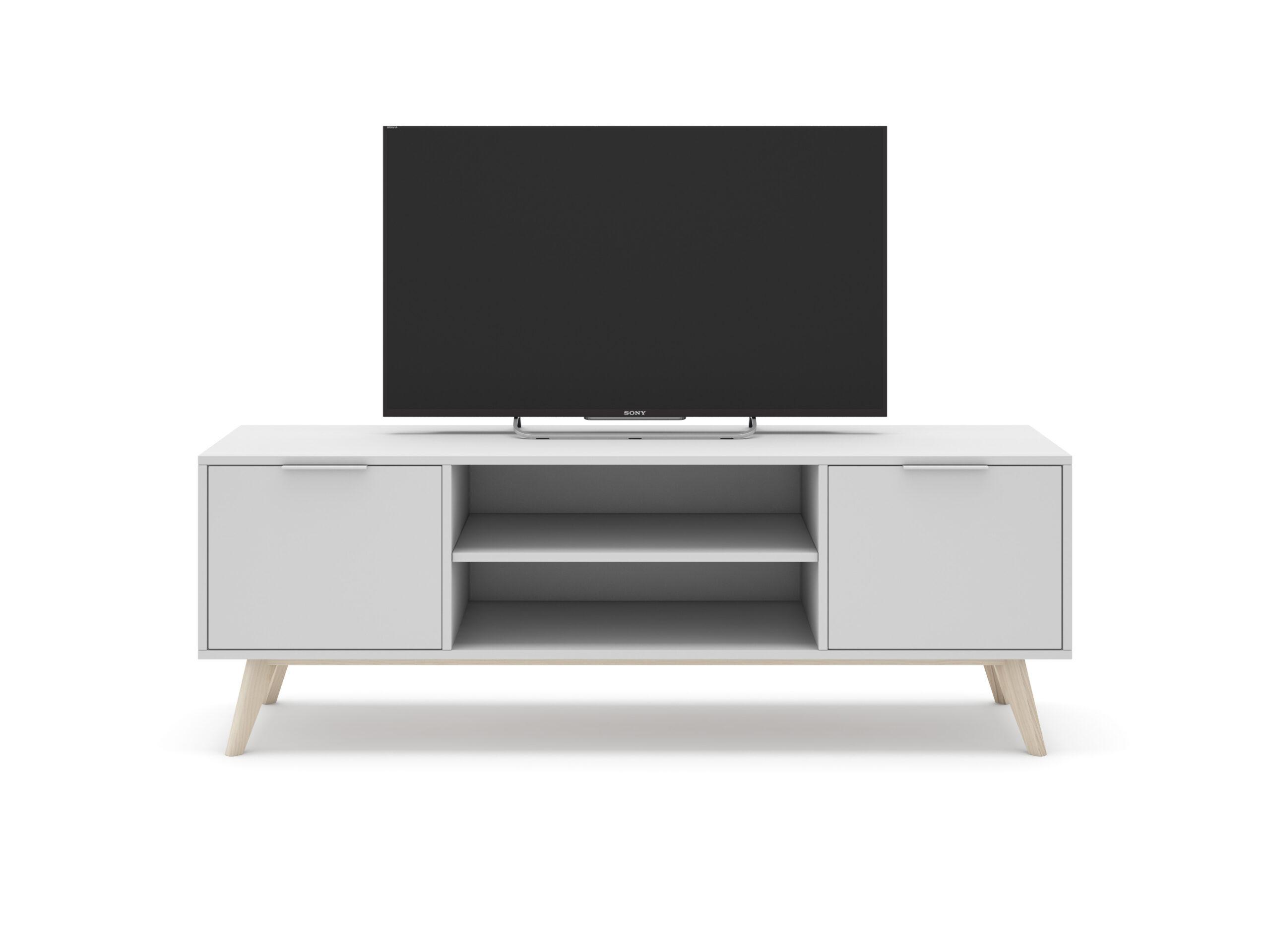 MUEBLE TV CAMPUS 2P2H BLANCO/CERA BLANCA - Imagen 6