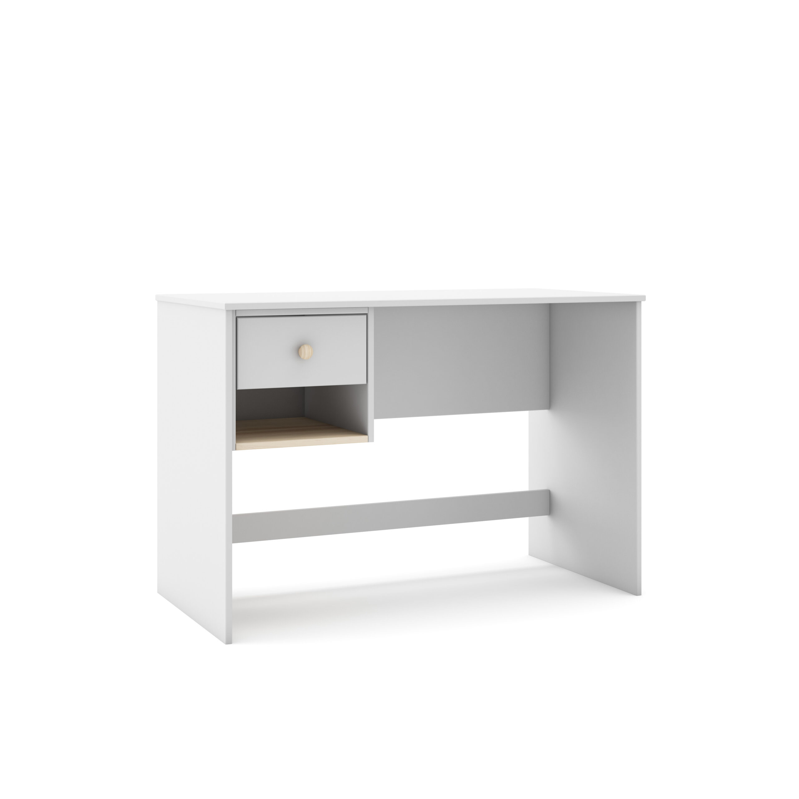 ESCRITORIO ESTEBAN 1C1H BLANCO/CERA BLANCA