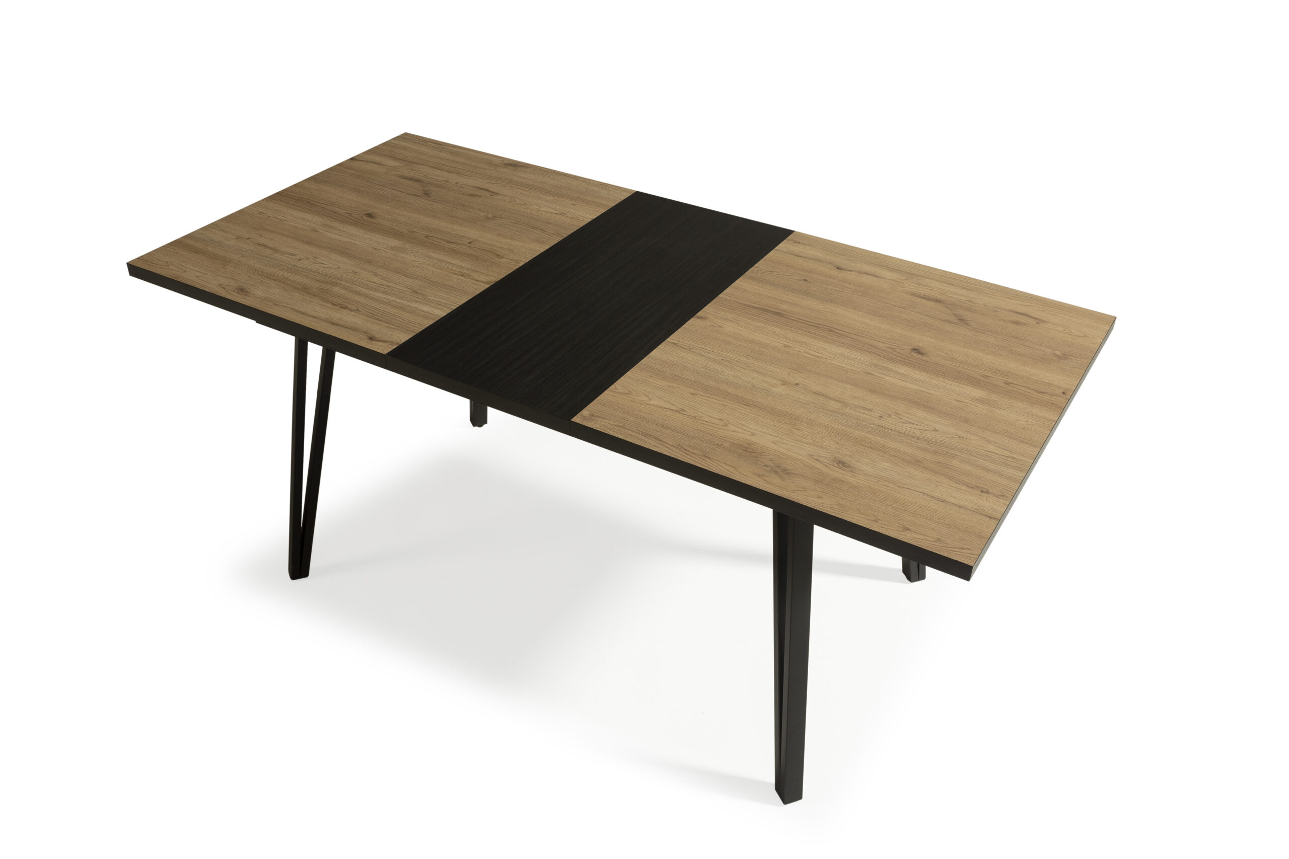 MESA RECT. Ext/Negro CLEO 140/180 NATURAL/CANTO BO - Imagen 6