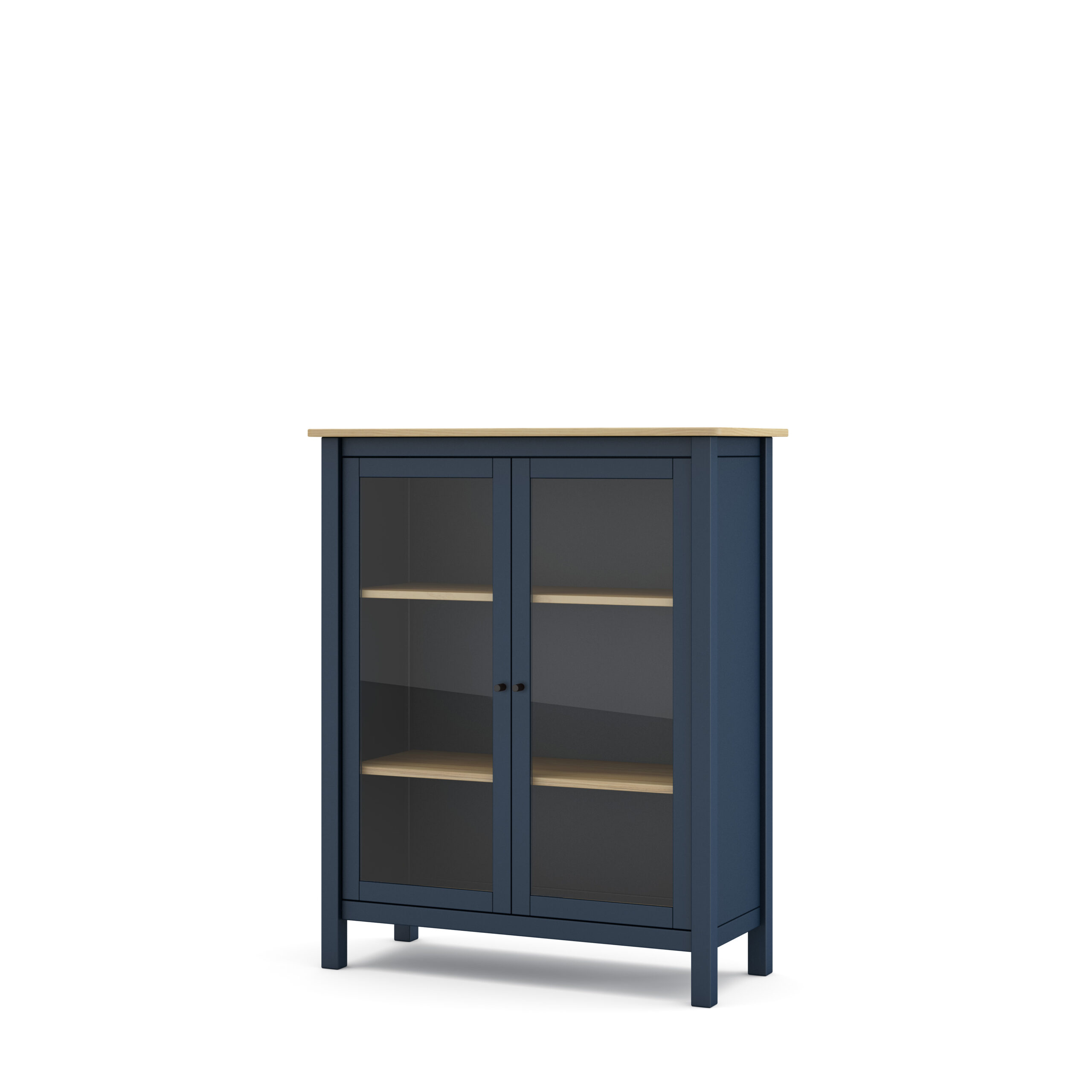 VITRINA MISTI 2P AZUL 7546/ROBLE - Imagen 6