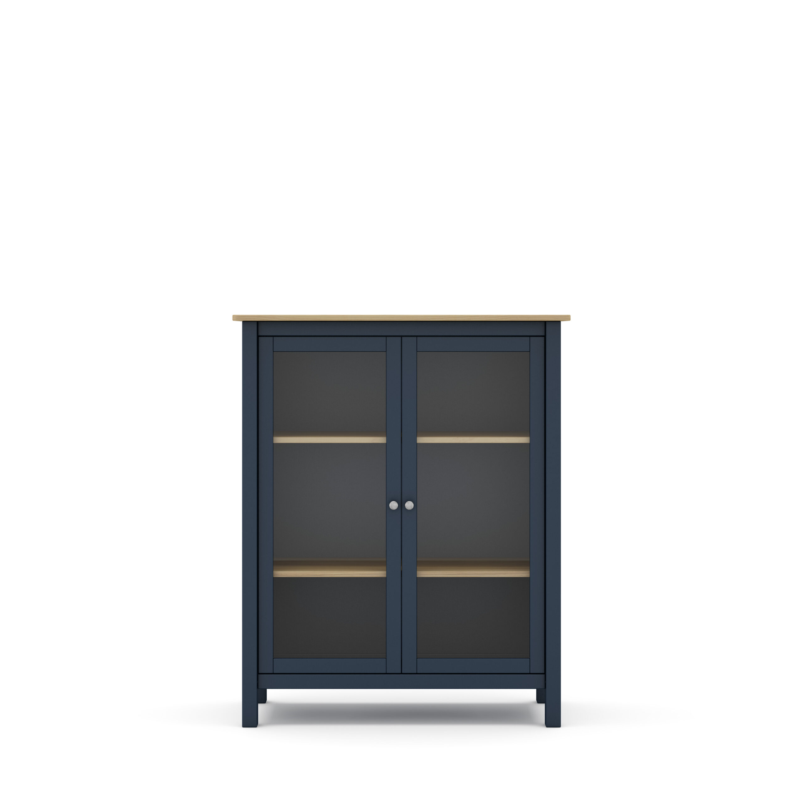 VITRINA MISTI 2P AZUL 7546/ROBLE - Imagen 9