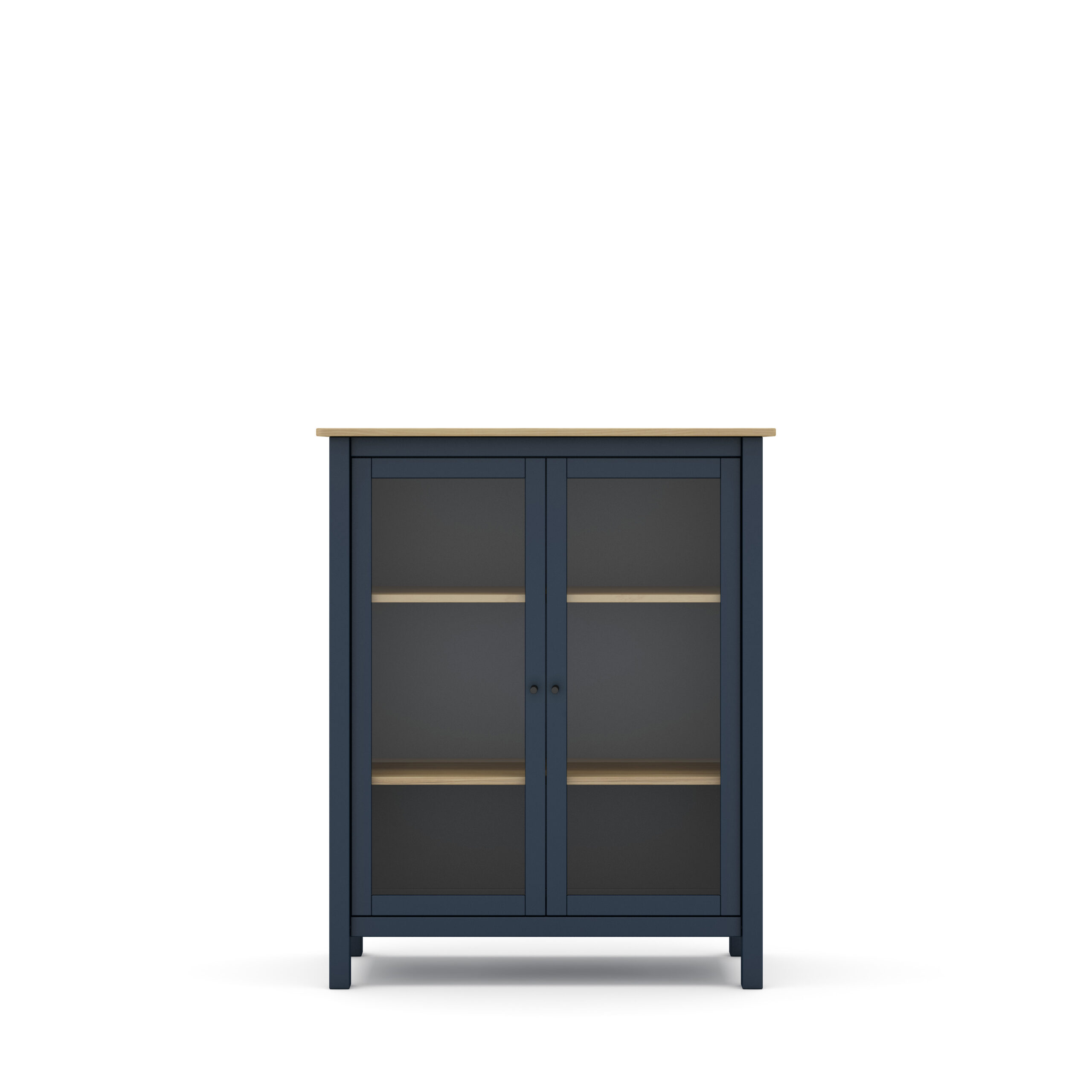 VITRINA MISTI 2P AZUL 7546/ROBLE - Imagen 8