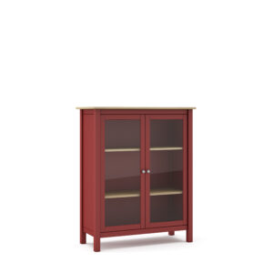 VITRINA MISTI 2P BURDEOS/ROBLE