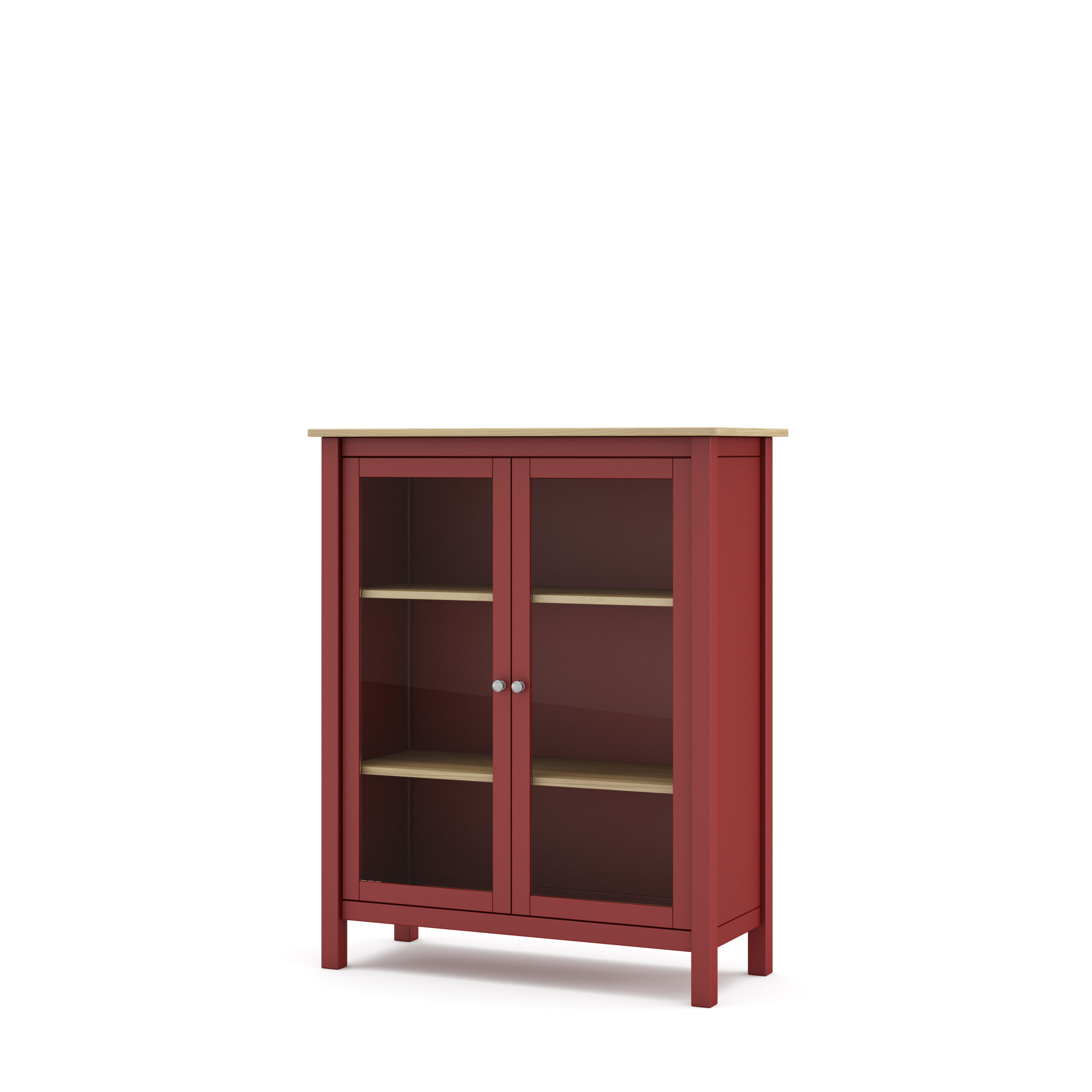 VITRINA MISTI 2P BURDEOS/ROBLE - Imagen 8